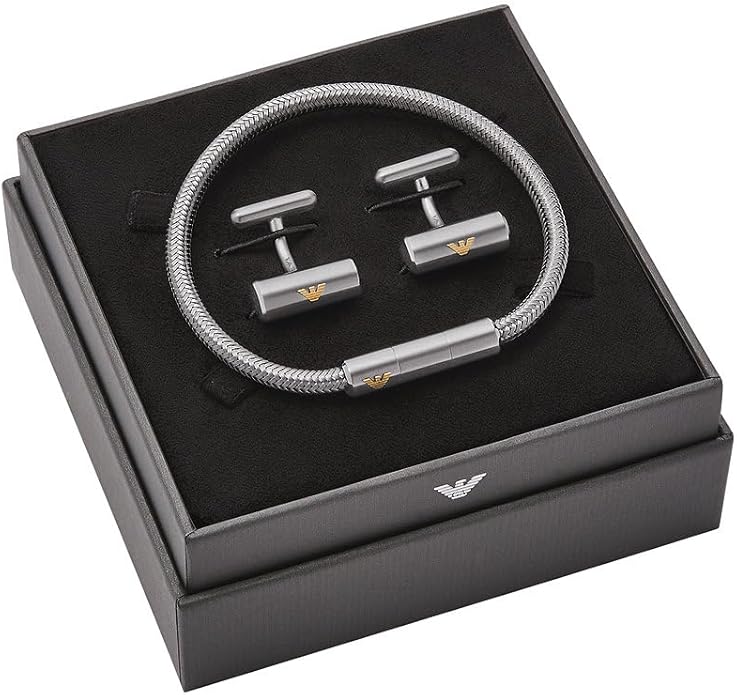 Emporio Armani bracciale uomo gioielli Emporio Armani Key Basics -EGS3044SET