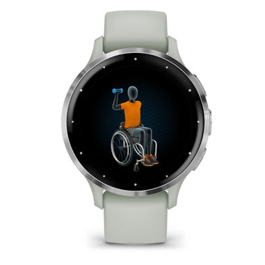 Garmin Venu® 3S Sage Gray & Silver con cinturino in silicone