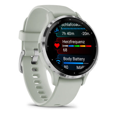 Garmin Venu® 3S Sage Gray & Silver con cinturino in silicone