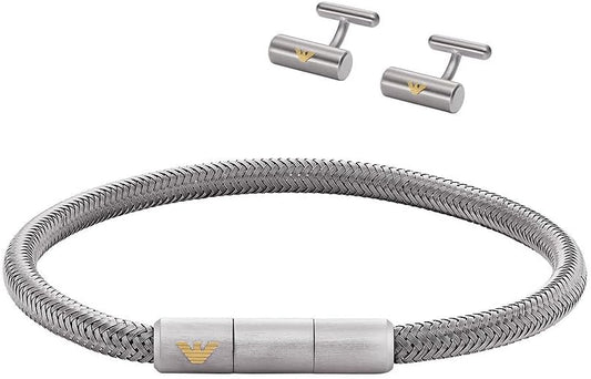 Emporio Armani bracciale uomo gioielli Emporio Armani Key Basics -EGS3044SET