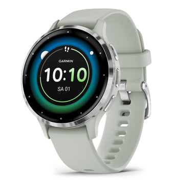 Garmin Venu® 3S Sage Gray & Silver con cinturino in silicone